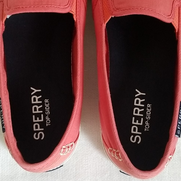 Sperry Red Slip On Sneaker - Picture 6 of 8
